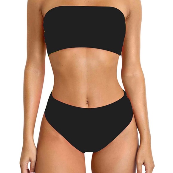 black strapless bikinis